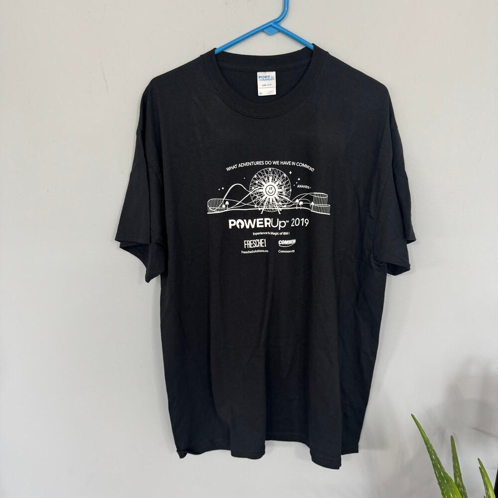 Port & Company POWERUp 2019 Anaheim California Conference Tee Shirt Size XL